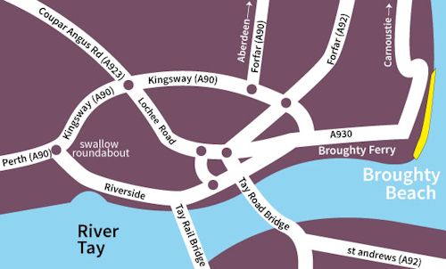 Broughty Ferry map