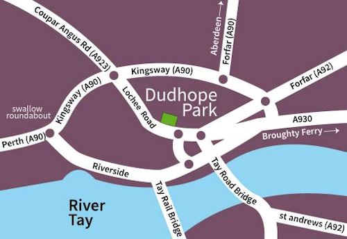 Dudhope Park map