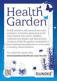 Health Garden sign