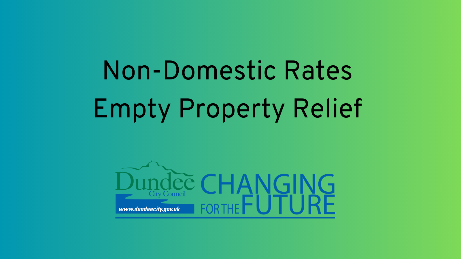 Move to Encourage Use of Empty NonDomestic Properties Dundee City