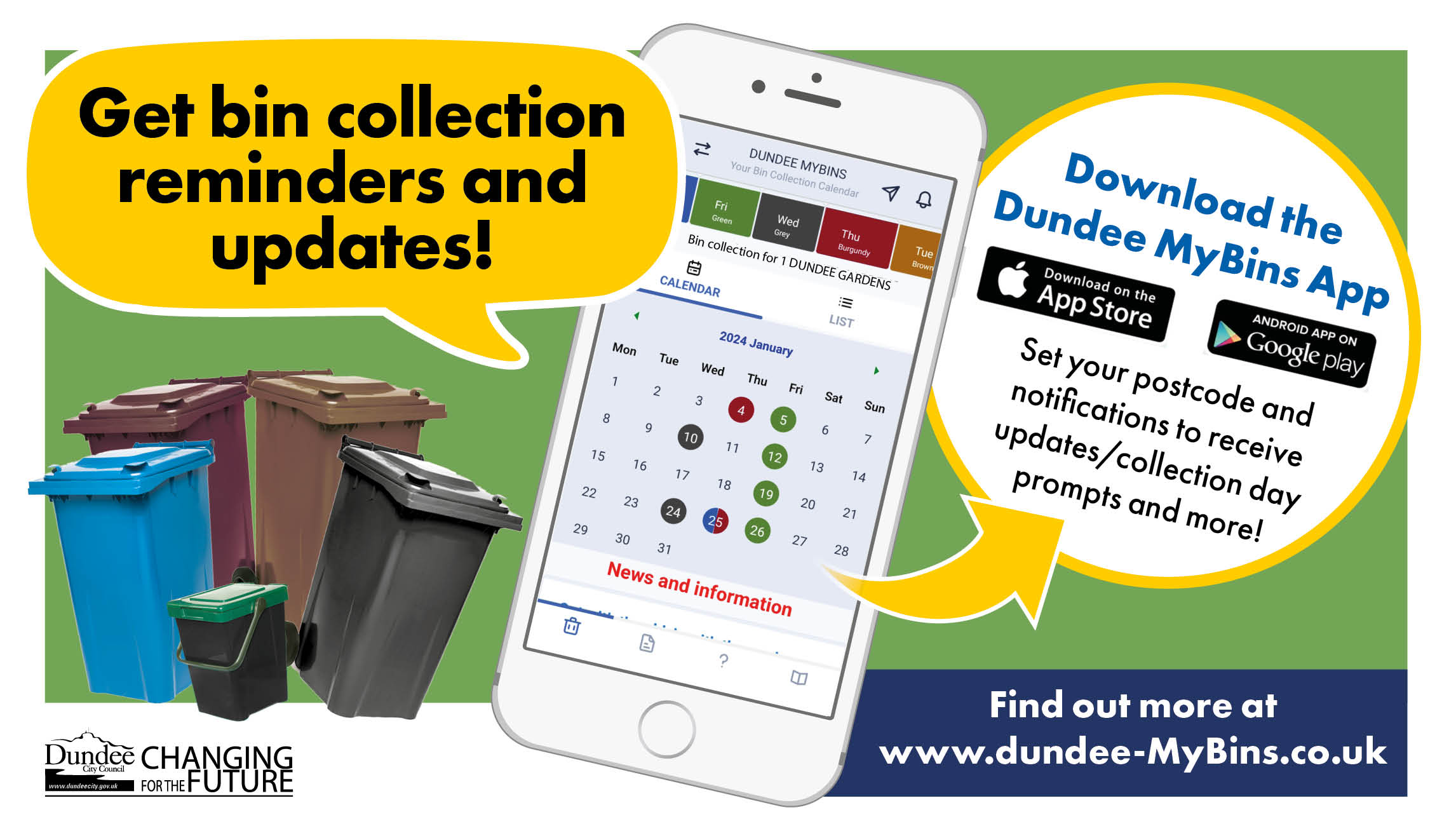 Waste and recycling app launched Dundee City Council