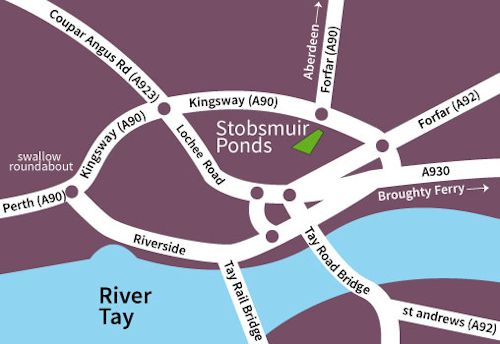 Stobsmuir Pond map
