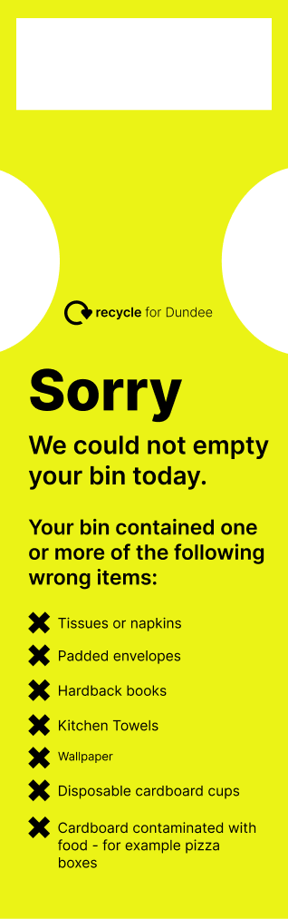 Yellow Contamination Tag