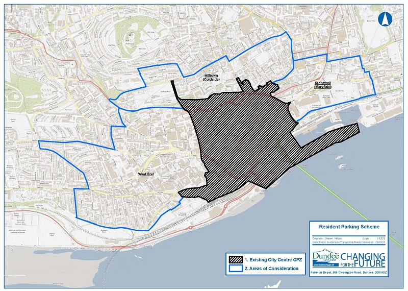 Resident parking map