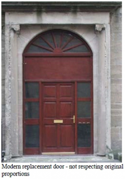 Modern Replacement Door - not respecting original proportions