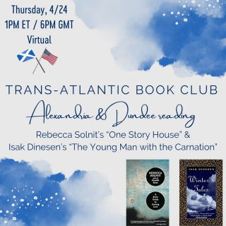 Trans-Atlantic Book Club: Dundee and Alexandria Reading Rebecca Solnit image