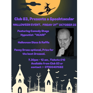 Spooktacular Halloween Event with Hypnotist Acari!! image
