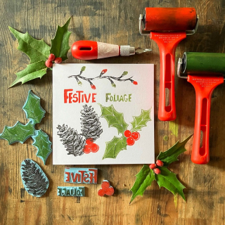 Festive Foliage Linocut Workshop image