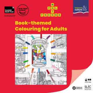 Book-themed Colouring for Adults  Image