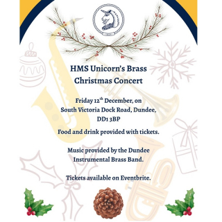 HMS Unicorn Christmas Brass Concert Image HMS Unicorn Christmas Brass Concert Image