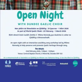 Interactive Waulking Song Workshop led by Wilma Kennedy Image