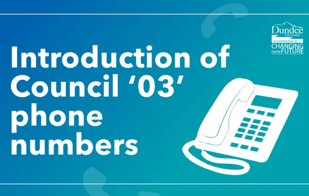 Introduction of Council '03' phone numbers