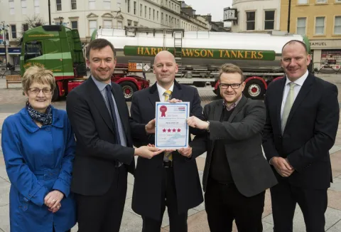 Harry Lawson Ltd ECO Stars certificate presentation