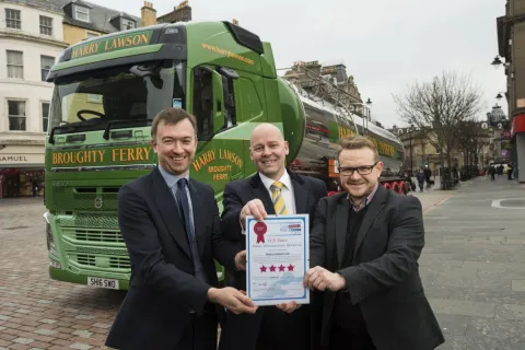 Harry Lawson Ltd ECO Stars certiicate presentation 100th scheme member