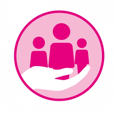 This image shows the child poverty priority icon