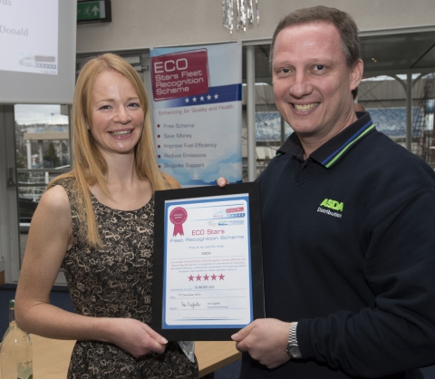 ASDA receiving ECO Star certificate