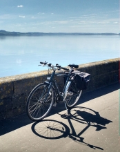 River Tay with bicycle