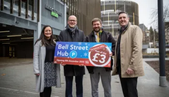 Bell Street Car Park Cllr Flynn & Rome, for news release