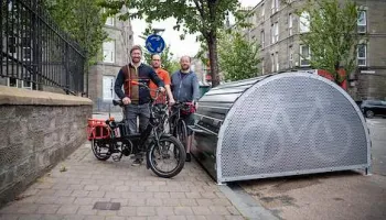 Dundee Cycling Bike Hanger Bikehangar Storage Park Avenue Cllr Steven Rome Dundee Cycling Bike Hanger Bikehangar Storage Park Avenue Cllr Steven Rome