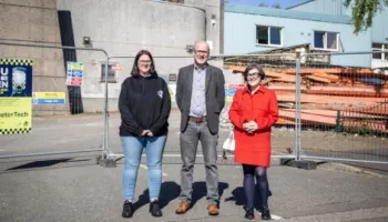 Kirkton Community Centre Cllr Mark Flynn Lynne Short Demolition New Buidling