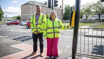 Dundee Pitkerro Road Roadworks Speed Bumps Crossing Dundee Pitkerro Road Roadworks Speed Bumps Crossing