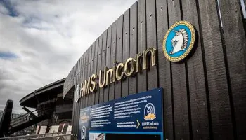 HMS Unicorn sign HMS Unicorn sign