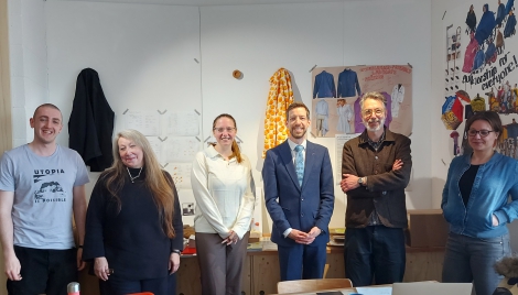 Council Leader Visits Duncan of Jordanstone College of Art & Design Image Council Leader Visits Duncan of Jordanstone College of Art & Design Image