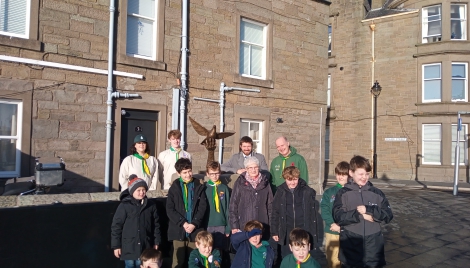 Winkie the Pigeon Honoured with Broughty Ferry Sculpture Image