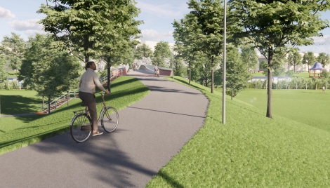 Designs on Magdalen Green Bridge  Image