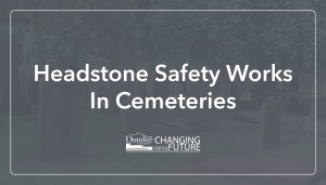 Headstone safety works in cemeteries Image