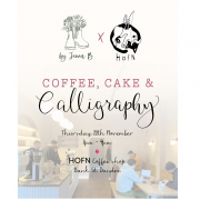 Coffee, Cake and Calligraphy image